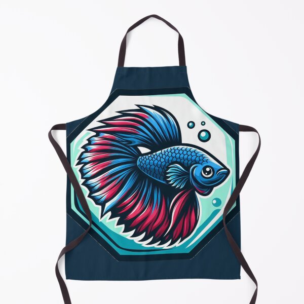 Item preview, Betta Cartoon Illustration Style betta Siamese Fighting Fish designed and sold by CoffeeIsATrip.