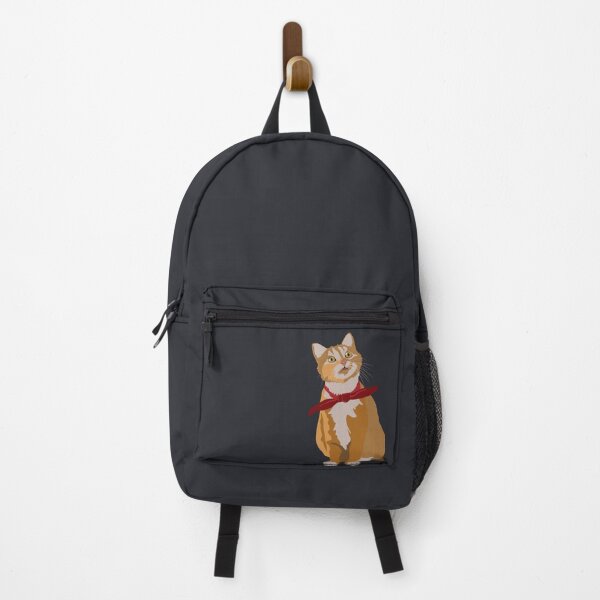Item preview, Ginger cat with a reb bow designed and sold by Insiya Pardiwala.