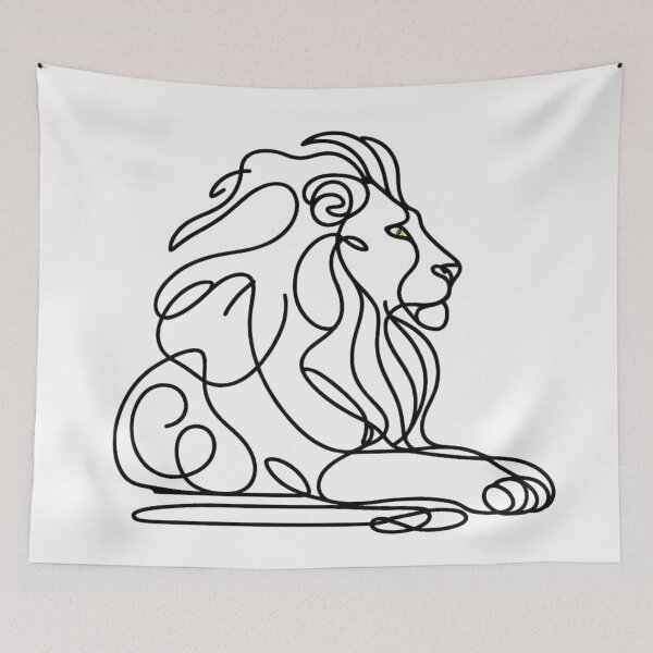 Item preview, Lion - Line Art Minimalism designed and sold by HausKatz.