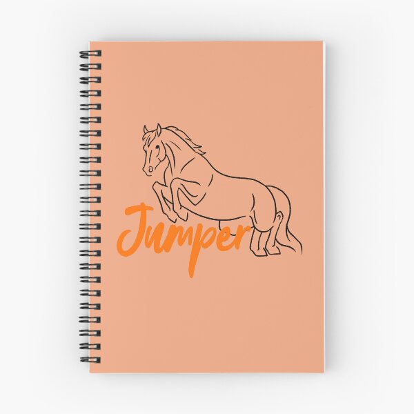 Item preview, Jumping Horse sketch with Orange Text designed and sold by DappledMoon.
