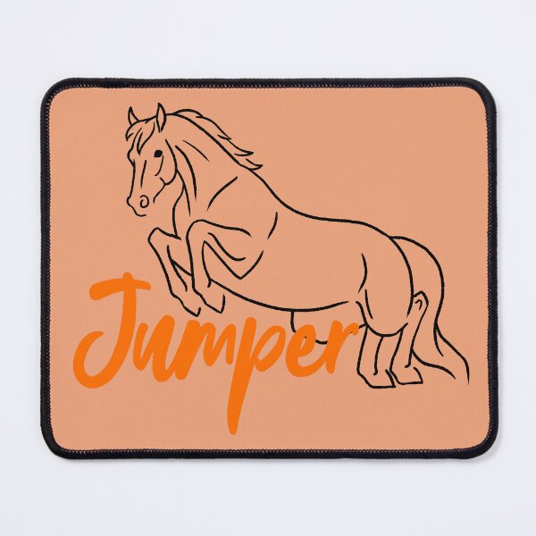 Item preview, Jumping Horse sketch with Orange Text designed and sold by DappledMoon.