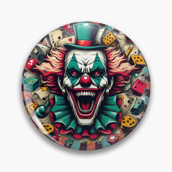 Artikelvorschau, Clown, Lach oder stirb entworfen und verkauft von Wallisart.