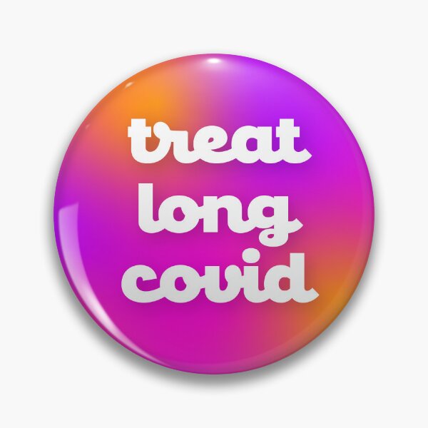 Item preview, Treat Long COVID (sunset background - rectangle) designed and sold by sarahwlongcovid.