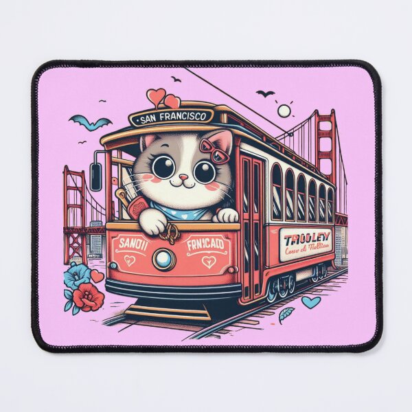 Item preview, San Francisco Trolly Kitty Conductor designed and sold by RapTops.