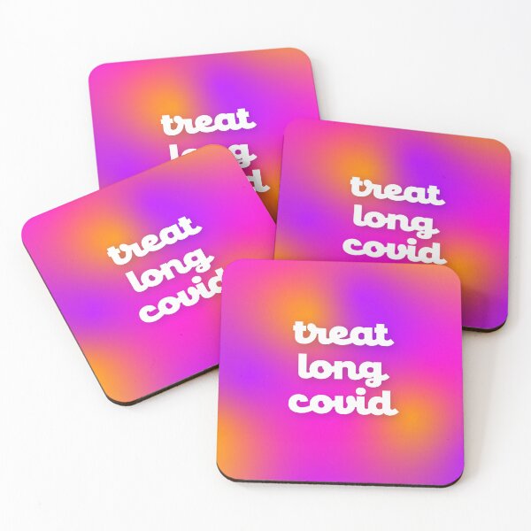 Item preview, Treat Long COVID (sunset background - rectangle) designed and sold by sarahwlongcovid.