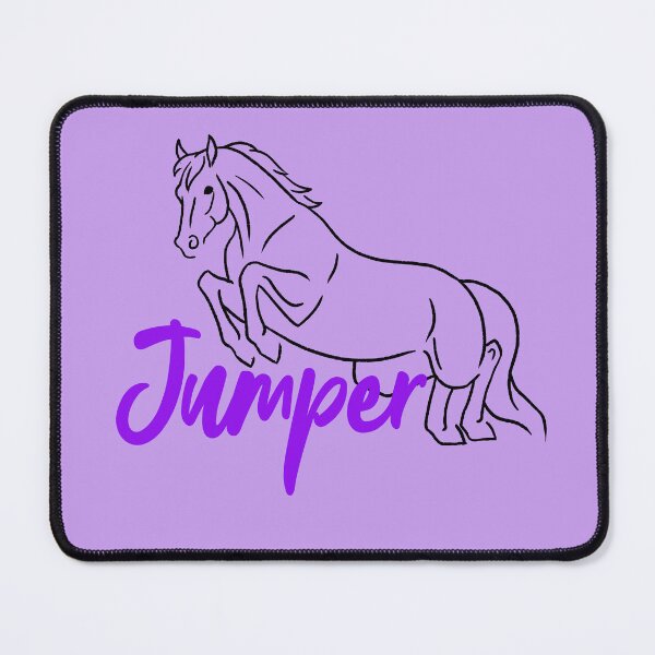 Item preview, Jumping Horse Sketch with Purple Text designed and sold by DappledMoon.