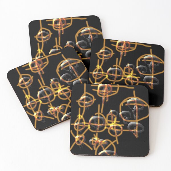 Item preview, Skulls and Targets (Dark) designed and sold by skullbal.