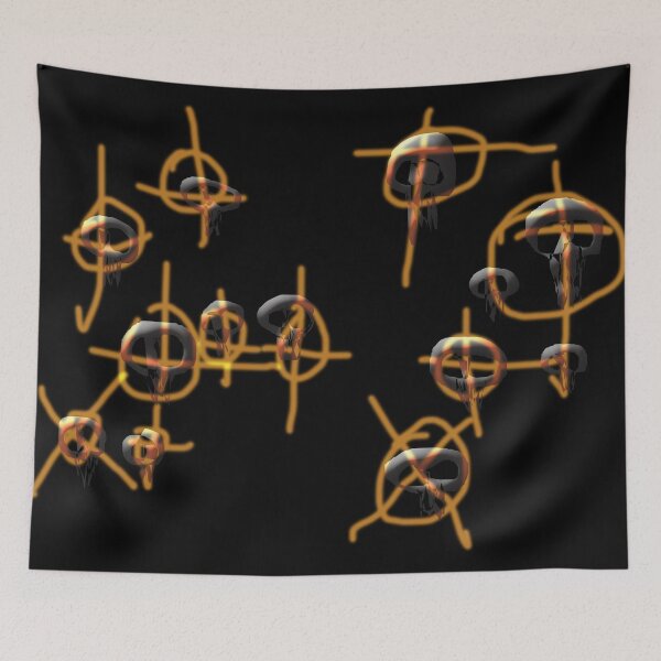 Item preview, Skulls and Targets (Dark) designed and sold by skullbal.