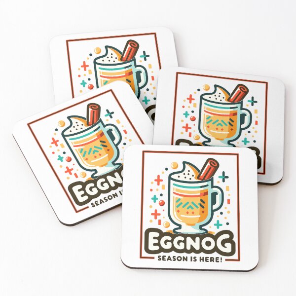Item preview, Eggnog Cheerful Holiday Toast designed and sold by maknateeshop.