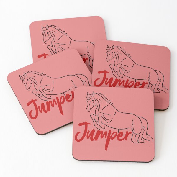 Item preview, Jumping Horse Sketch with Red Text designed and sold by DappledMoon.