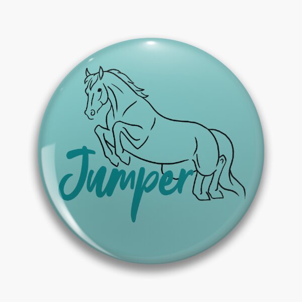 Item preview, Jumping Horse Sketch with Teal Text designed and sold by DappledMoon.