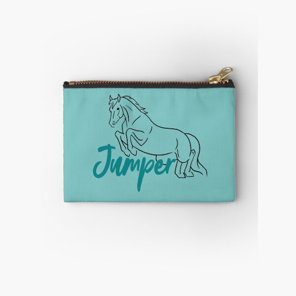 Item preview, Jumping Horse Sketch with Teal Text designed and sold by DappledMoon.