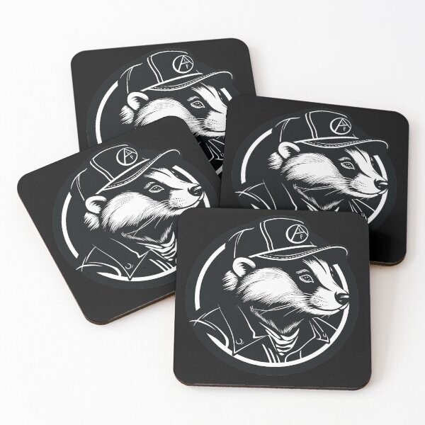 Item preview, Animal Liberation Front - Vegan Badger designed and sold by ResistNormality.
