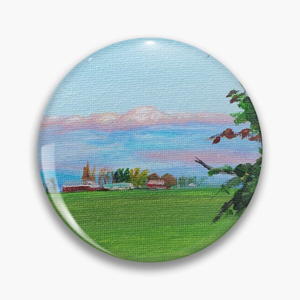 Item preview, Sunset through trees, Nature painting designed and sold by Joyful Chaos Art.