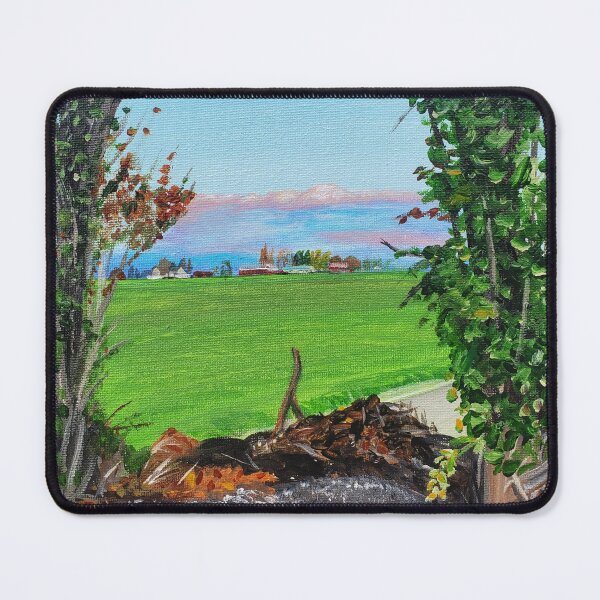 Item preview, Sunset through trees, Nature painting designed and sold by Joyful Chaos Art.