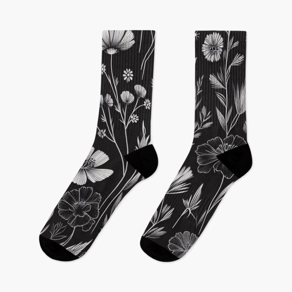 Item preview, Black wildflowers Pattern designed and sold by asbno19.