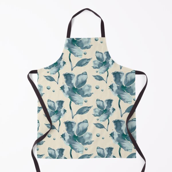 Item preview, Amelie – Moonstone Blue on Cream designed and sold by Elizabeth Becker.