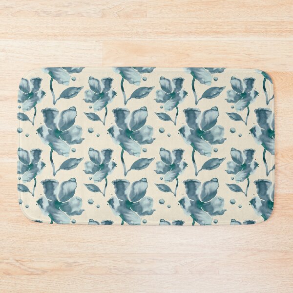 Item preview, Amelie – Moonstone Blue on Cream designed and sold by Elizabeth Becker.