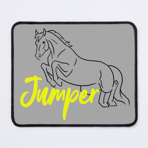 Item preview, Jumping Horse Sketch with Yellow Text designed and sold by DappledMoon.