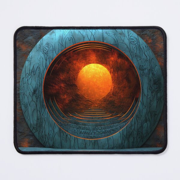 Item preview, Bronze intricate surface illuminated landscape print designed and sold by dcrc.