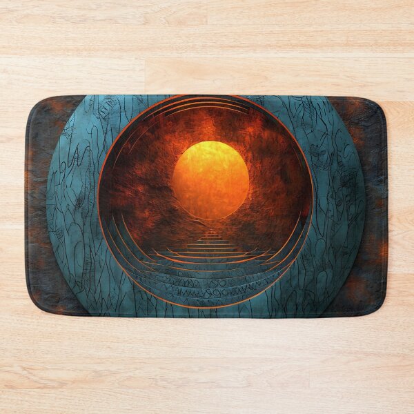 Item preview, Bronze intricate surface illuminated landscape print designed and sold by dcrc.