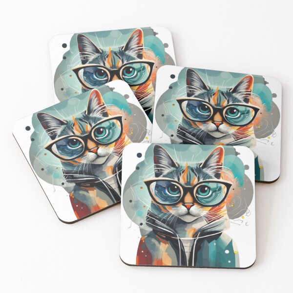 Item preview, gatito genio designed and sold by norachiang.