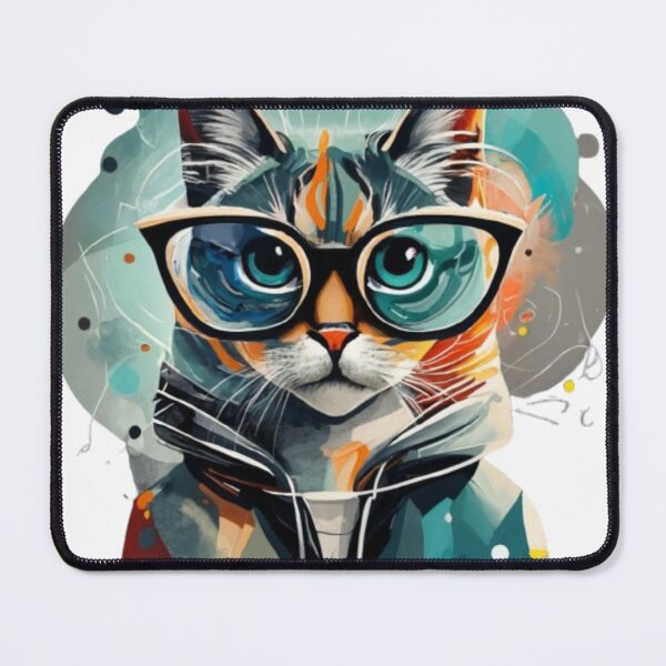 Item preview, gatito genio designed and sold by norachiang.