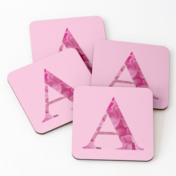 Item preview, Alphabet Letter "A" in Pink Floral Typography Monogram designed and sold by WD-Artist.