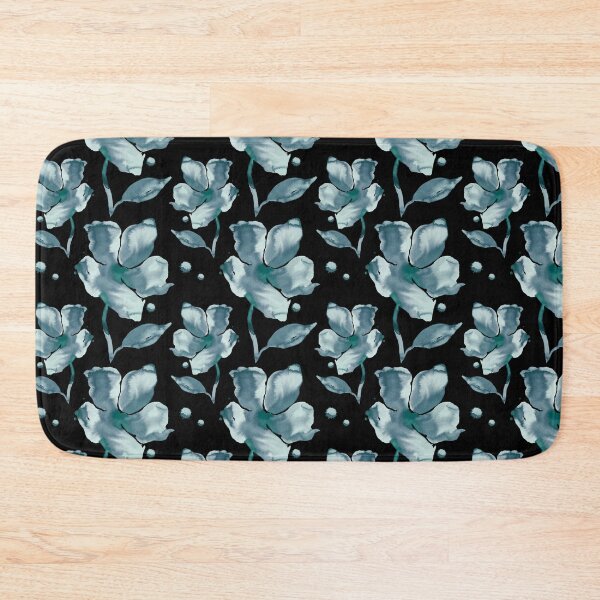 Item preview, Amelie – Moonstone Blue on Black designed and sold by Elizabeth Becker.