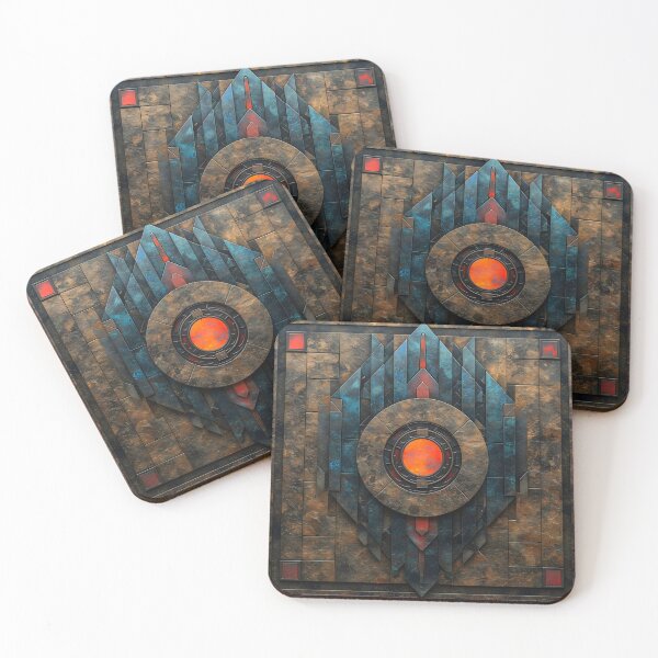 Item preview, Bronze intricate surface illuminated landscape print designed and sold by dcrc.