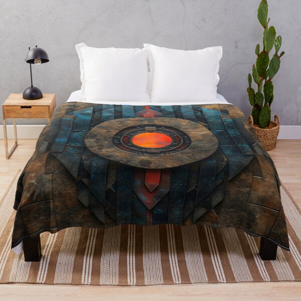 Item preview, Bronze intricate surface illuminated landscape print designed and sold by dcrc.