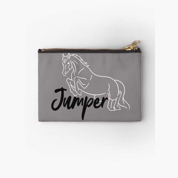 Item preview, White Jumping Horse Sketch with Black Text designed and sold by DappledMoon.