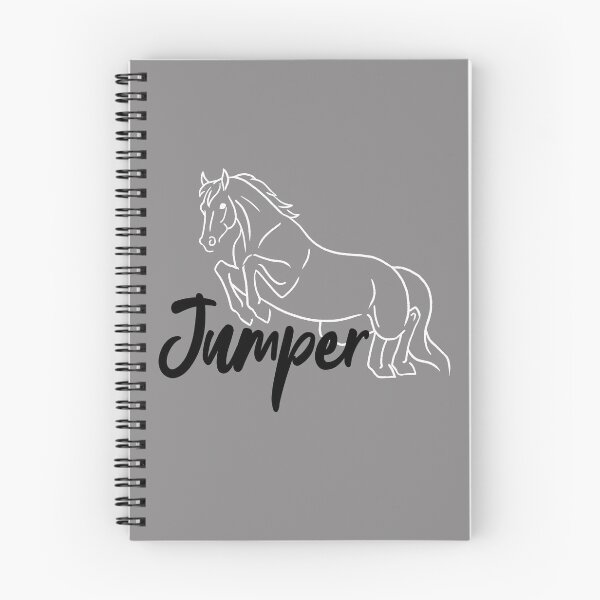 Item preview, White Jumping Horse Sketch with Black Text designed and sold by DappledMoon.
