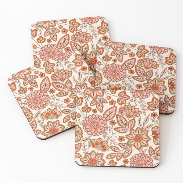 Item preview, Pretty boho flowers - Cream designed and sold by Illustrated by Nat.