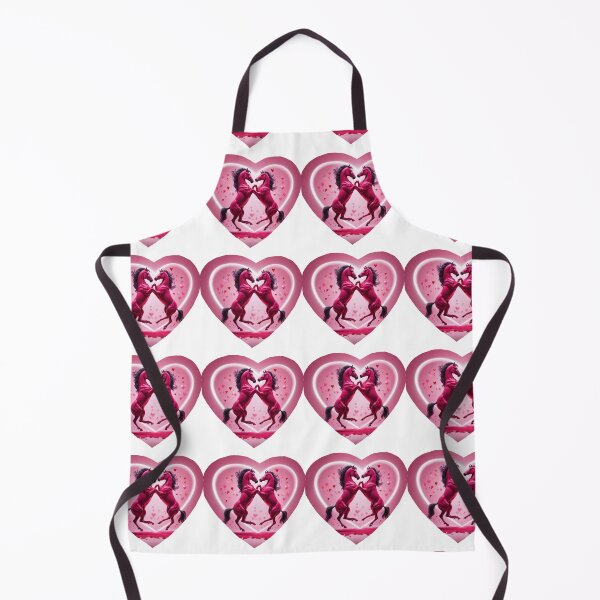 Item preview, Couple Pink Horses With Heart  In Love designed and sold by BotunPeony.