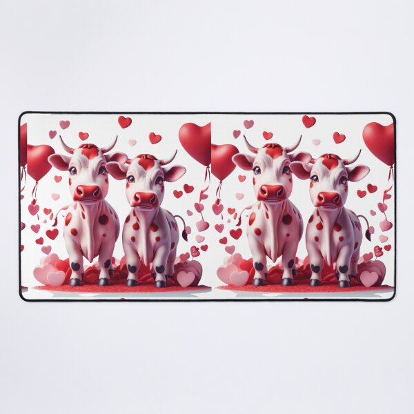 Item preview, Couple Cows With Heart  In Love designed and sold by BotunPeony.