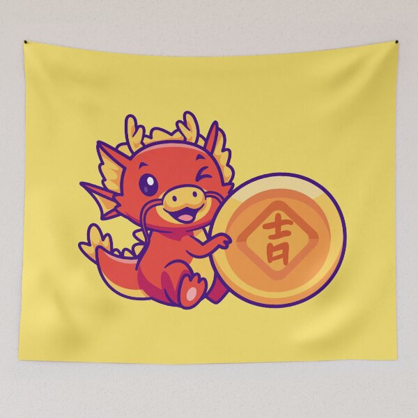 Item preview, Dragon's Treasure: Cute Cartoon Icon for Financial Magic designed and sold by hjian8219.
