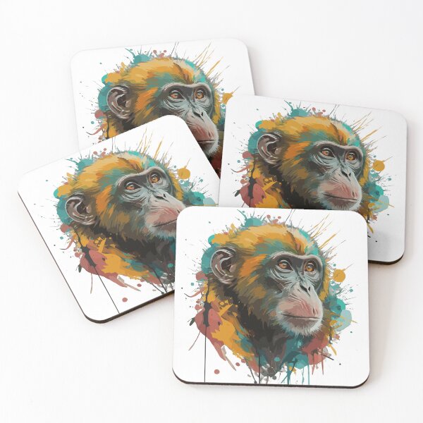 Item preview, monkey art painting designed and sold by MOLDURA Arte Decor.