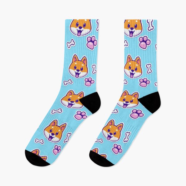Item preview, Playful Paws: Seamless Shiba Inu Pattern with Bones designed and sold by hjian8219.