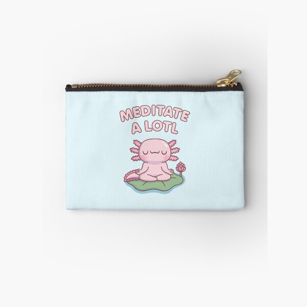 Item preview, Cute Axolotl Meditate A Lotl designed and sold by rustydoodle.