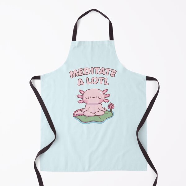 Item preview, Cute Axolotl Meditate A Lotl designed and sold by rustydoodle.