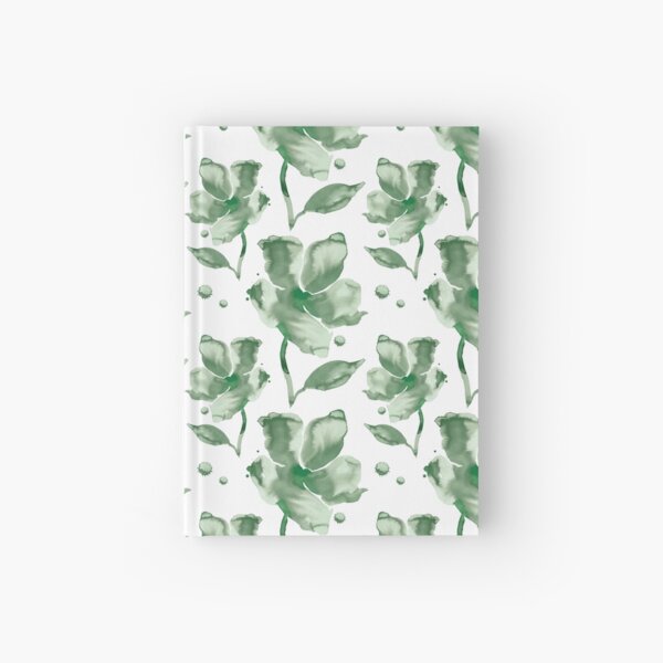 Amelie – Forest Green on White Hardcover Journal