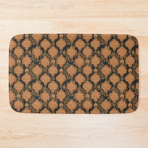 Item preview, Vintage orange flowers Thai kanok design  designed and sold by Alla1111.