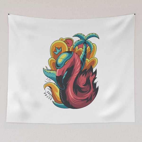 Item preview, Retro Flamingo designed and sold by The  Qash.