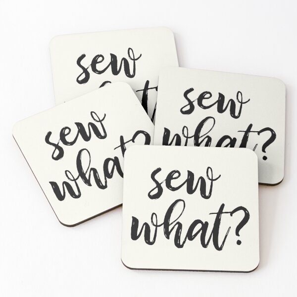 Item preview, Sew What Funny Pun Quote for Quilters and Crafters designed and sold by JuneJournal.