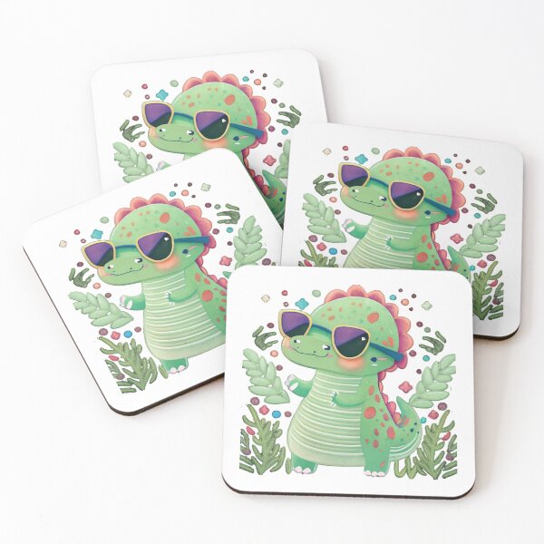 Item preview, Sunny Side Up: Cute Dinosaurs Rocking Sunglasses with Style designed and sold by JAMESAMORN.