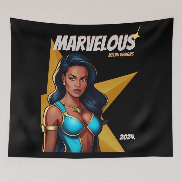 Item preview, Superhero Woman Marvelous 2024 Inspirational Ebony Star Comic  designed and sold by Melan Designs.