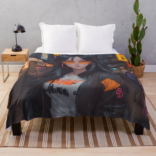 Item preview, Girl in Japanese City Pixel Art designed and sold by Ongoing3007.