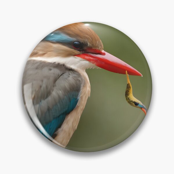 Item preview, Brown Hooded Kingfisher designed and sold by Dunc Ebedes.