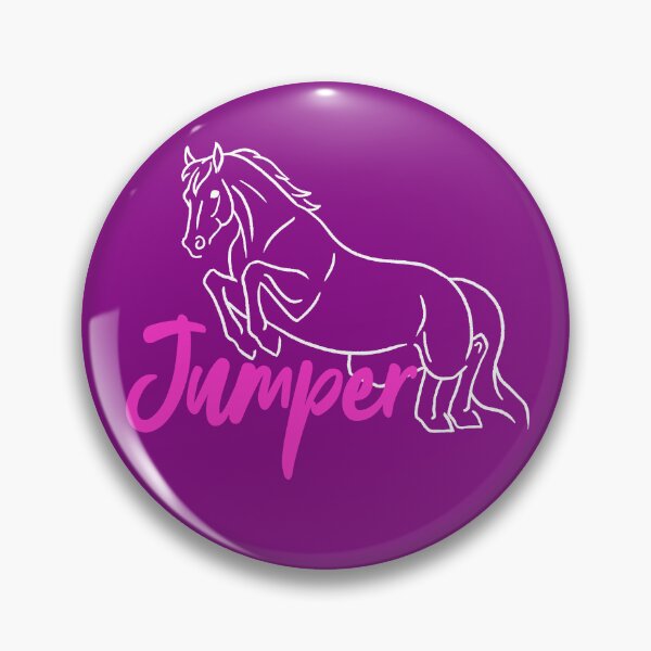 Item preview, White Jumping Horse Sketch with Hot Pink Text designed and sold by DappledMoon.